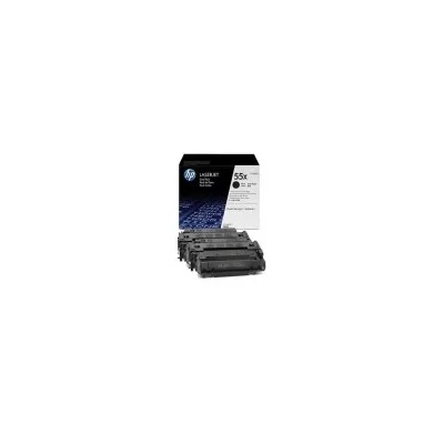 BIPACK TONER ORIGINALE HP 55X CE255XD NERO 2 x 12.500 PAGINE