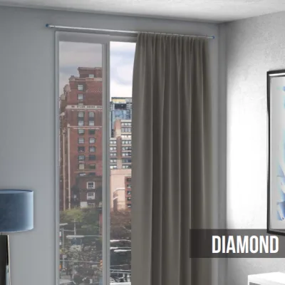 Bastone per tende Diamond Acciaio