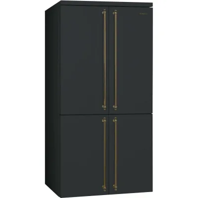 PRONTA CONSEGNA - Smeg Frigorifero side by side 4 porte a libera installazione FQ60CAO6 finitura antracite da 92 cm