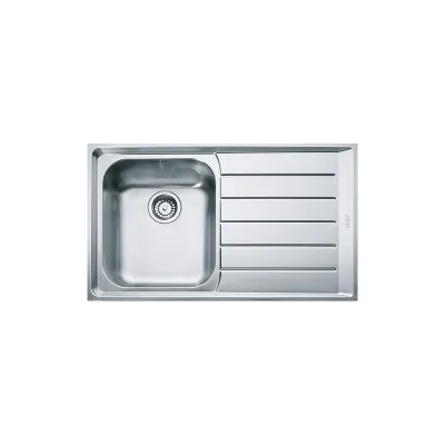 Franke: Lavello una vasca con gocciolatoio a destra Neptune NEX 211 127.0059.654 finitura inox satinato da 86,4x51,4 cm