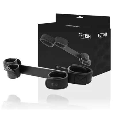Fetish submissive barra divaricatrice morbida (polsi & caviglie) per bondage
