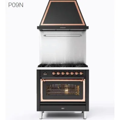 Ilve Cucina P09N da incasso Nostalgie P09PNE3 piano cottura 4 fuochi con pescera da 90 cm - PROMOZIONE ATTIVA FINO AL 19/10