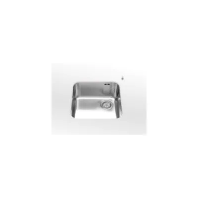 Alpes Vasca sottotop VS 40/40-D in acciaio inox da 45x45 cm