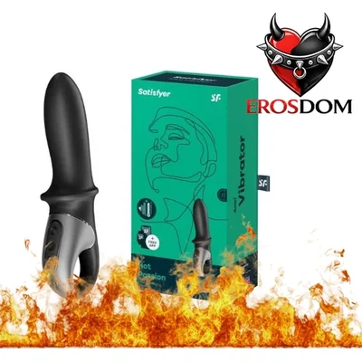 Plug anale Riscaldante Hot Passion 18 cm App vibrazioni stimolatore p-spot
