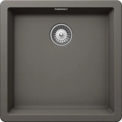 Schock Lavello una vasca GALAXY N100 GALN100A91 finitura silverstone da 45.6x45.6 cm