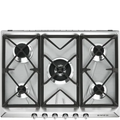 PRONTA CONSEGNA - Smeg S Piano cottura a gas SR975XGH finitura inox da 70 cm