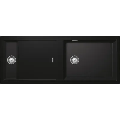 Schock Lavello una vasca con vaschetta e banco di lavoro PREPSTATION D150 PRPD150A75 finitura nero opaco da 114x46 cm