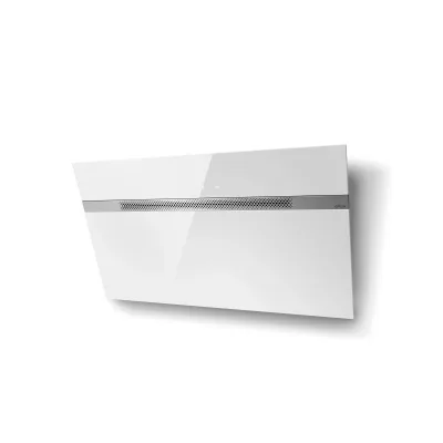 Elica Cappa aspirante a parete NEAT @ WH/A/90 PRF0199574 finitura vetro bianco da 90 cm