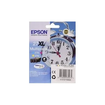 MULTIPACK CARTUCCIA ORIGINALE EPSON C13T27154012 27XL T2715 COLOR  (CMY)