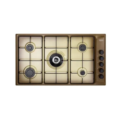 De Longhi Piano cottura a gas FLT 59 DD finitura terre de france da 86 cm