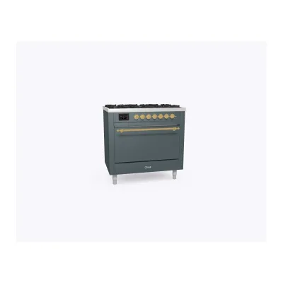 Ilve Cucina P36N da incasso Nostalgie P366DDQNSY forno pirolitico cieco e piano cottura 6 fuochi da 91.1 cm