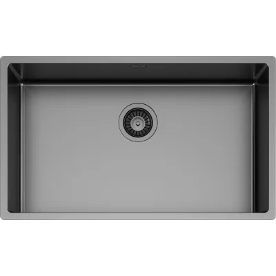Schock Lavello una vasca NEW TECHNICK PVD N100 XL TECN100XLGUM finitura PVD Gun Metal da 74x44 cm
