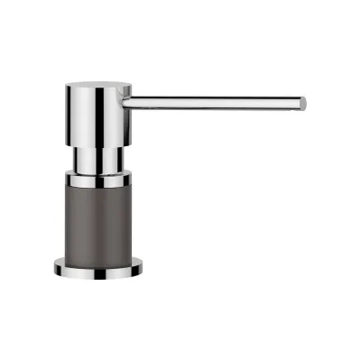 Blanco | Dispenser sapone LATO 1525817 finitura grigio roccia/cromato