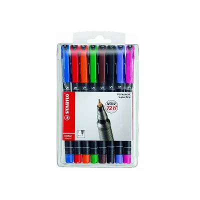 STABILO AST8 STABILO OHPEN SUPERFINE ASS 841/8