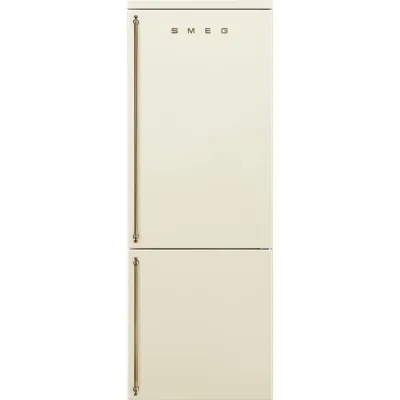Smeg Frigorifero combinato a libera installazione con cerniera a destra FA8005RPO6 finitura panna da 70 cm - IN PROMOZIONE FINO AL 30/06