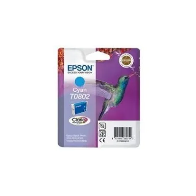 CARTUCCIA ORIGINALE EPSON STYLUS R265 R360 R560 CIANO T0802 C13T08024011