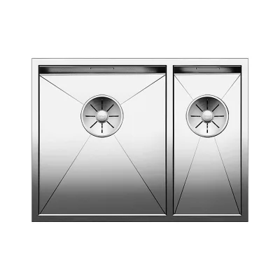 PRONTA CONSEGNA - Blanco | Lavello una vasca SX con vaschetta ZEROX 340/180-U 1517254 in acciaio inox da 58.5x44 cm - Sottotop