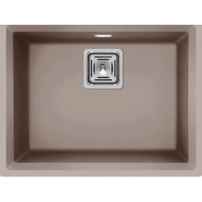 Elleci Lavello una vasca KARISMA 105 SOTTOTOP LGK10543BSO finitura composito G43 tortora da 56x43.8 cm