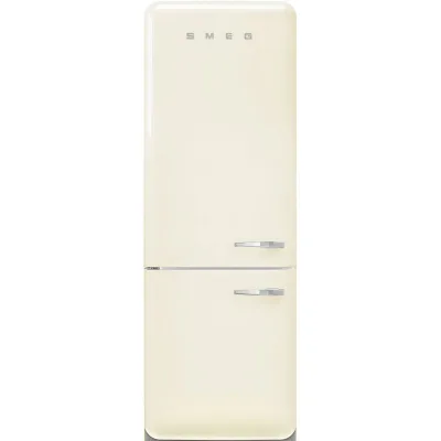 Smeg Frigorifero combinato con cerniere a sinistra a libera installazione FAB38LCR6 finitura panna da 71 cm