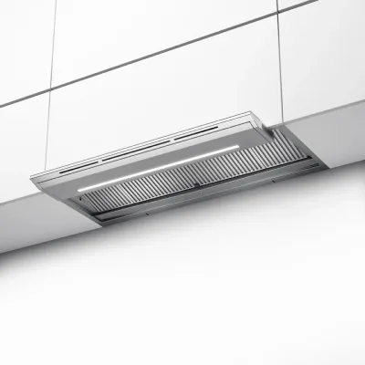 Faber Cappa da incasso IN-NOVA ZERO DRIP EXTREME A90 305.0730.808 finitura inox e vetro bianco da 90 cm
