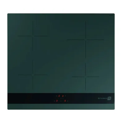 Faber Piano cottura a induzione FBH 64 DF 108.0740.800 finitura vetro verde/nero da 58 cm