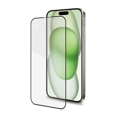 CELLY FULL GLASS IPHONE 15 PLUS BLACK FULLGLASS1055BK
