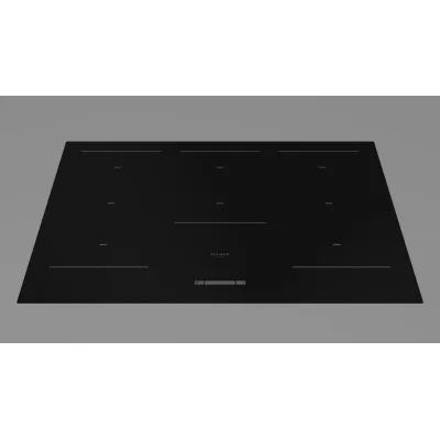Fulgor Piano cottura a induzione FCLH 9008 ID WT BK finitura vetro nero da 91 cm