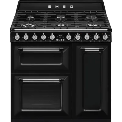 Smeg S Cucina TR93BL con tre forni e piano cottura gas finitura nero da 90x60 cm - IN PROMOZIONE FINO AL 6/07