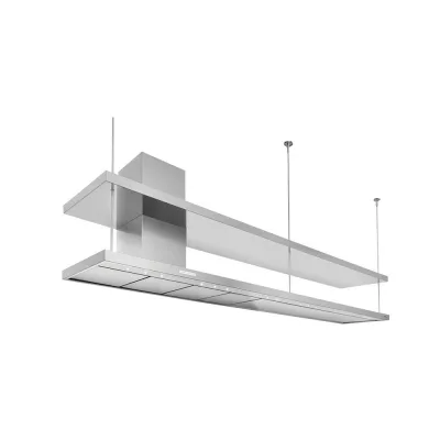 Foster Cappa a isola aspirante 2442 300 finitura acciaio inox da 210-300 cm