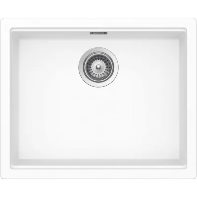 Schock Lavello una vasca KIRUNA N100LU KIRN100LU74 finitura bianco opaco da 53.8x43.8 cm