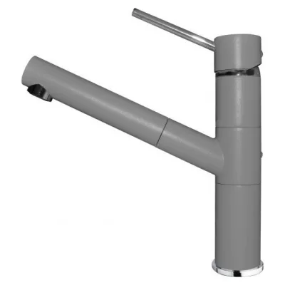 Elleci Miscelatore monocomando con canna girevole e doccetta estraibile RENO MGKREN48 finitura G48 cemento