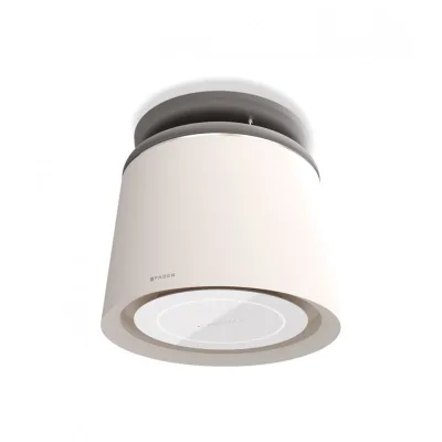 PRONTA CONSEGNA - Faber Cappa a isola sospesa Up&Down CÈLINE PLUS WW/CG MATT KL 345.0541.064 finitura bianco caldo e grigio country opaco da Ø60 cm