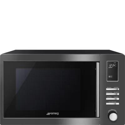 Smeg Forno microonde con grill da appoggio MOE25B finitura dark inox da 50 cm - IN PROMOZIONE FINO AL 30/06