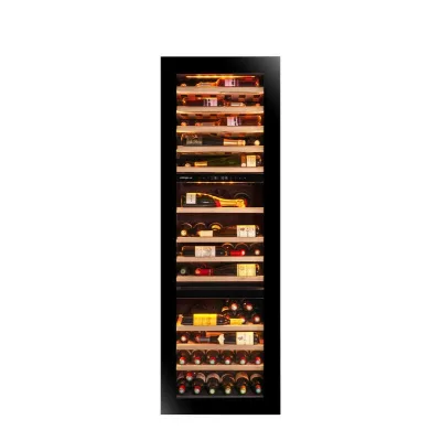 Avintage Cantinetta vino a colonna da incasso AVI178PLATINUM finitura nero da 60 cm