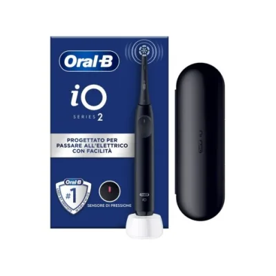 ORALB POWER IO2 SPAZZOLINO ELETTRICO NIGHT BLACK + TRAVEL CASE
