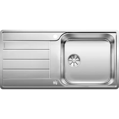 Blanco | Lavello una vasca con gocciolatoio CLASSIMO XL 6 S-IF 1525327 in acciaio inox da 100x50 cm - Sopratop/Filotop