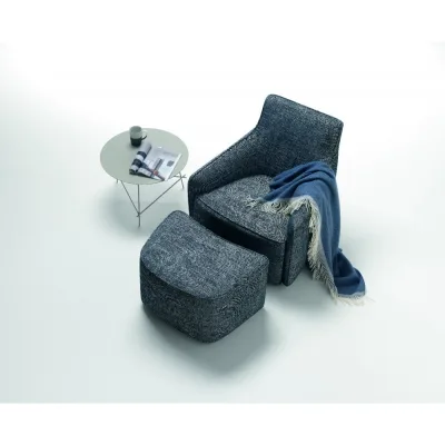 Samoa Pouf MALIK in tessuto da H. 43 cm