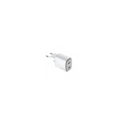 CELLY 2USB-C WALL CHARGER GAN 45W WHITE UPTC2USBC45WWH