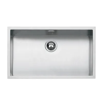 PRONTA CONSEGNA - Barazza Lavello sottotop a una vasca QUADRA R15 1x7040S finitura inox satinato da 71x40 cm