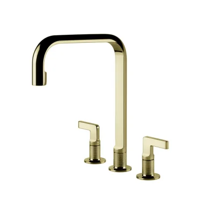 Gessi Miscelatore a 3 fori Inciso Collection 58701 710 finitura Brass - IN PROMOZIONE FINO AL 6/07