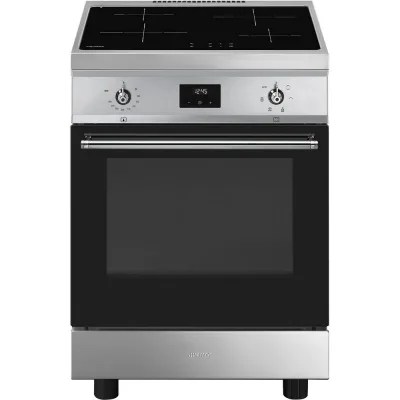 Smeg Cucina C6IMXT2 con forno ventilato e piano cottura induzione finitura acciaio inox da 60x60 cm