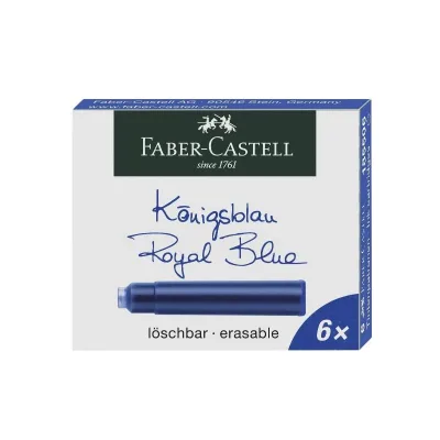 FABER CASTEL CARTUCCE X STILOGRAFICA BLU 6PZ 185506