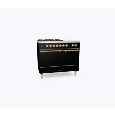 Ilve Cucina PD10N da incasso Nostalgie PD10SDQNE3 doppio forno cieco e piano cottura 4 fuochi con coupe de feu e dual da 100 cm - IN PROMOZIONE FINO AL 6/07