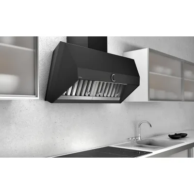 Airforce Cappa a parete aspirante no drop VIS HEAD FREE AN/A/120 CCVISW120002 finitura nero antracite da 120 cm