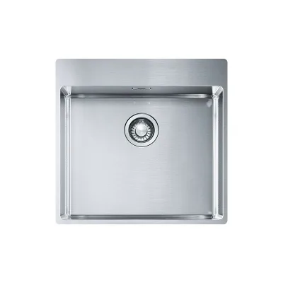 PRONTA CONSEGNA - Franke: Lavello una vasca Box Incasso Semifilo/Filotop BXX 210-50 TL 127.0369.289 inox satinato da 53x51 cm