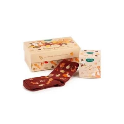 NEAVITA WARMY TEA COFANETTO CON INFUSO CASA DOLCE CASA 7 FILTRI + CALZINI