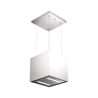 Faber Cappa a isola sospesa LYBRA PLUS KL 110.0255.507 finitura acciaio inox e vetro da 41 cm
