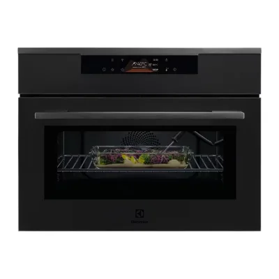 Electrolux | Forno compatto multifunzione combinato microonde KVLBE08WT finitura nero opaco da 60 cm