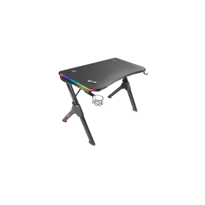 TAVOLO GAMING MUVIP MGDXLRGB 160x60 cm Pannello laminato in fibra di carbonio