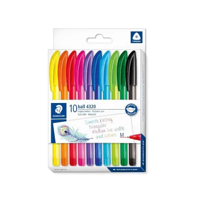 STAEDTLER CF10 PENNE A SFERA-CAPPUCCIO ASSOR. 4320MC10
